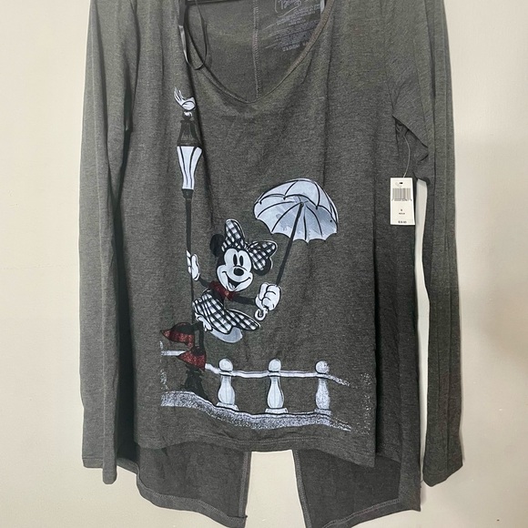 Disney Tops - Disney Boutique Charcoal Gray Top